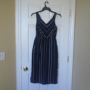 Universal Thread  Striped V-Neck Romper Jumpsuit capris overalls